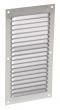 GRILLE D'AERATION A VISSER - En aluminium gris - Persiennes - Avec moustiquaire