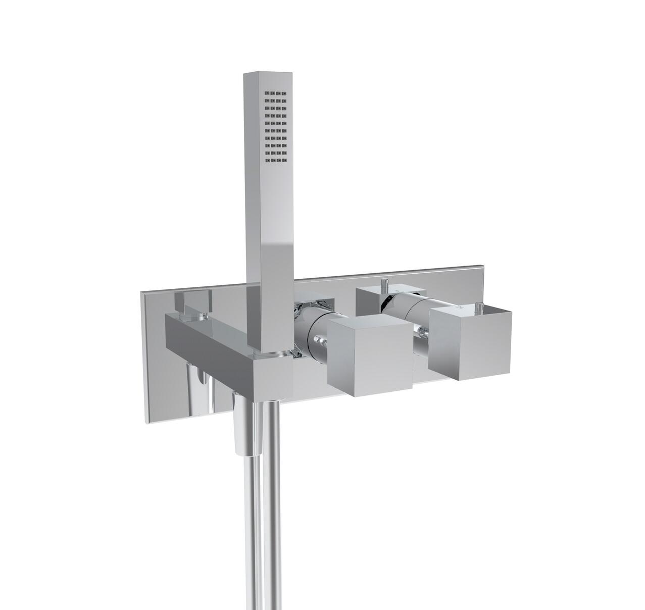 EXCLUSIVITES RICHARDSON PAR FIMA CARLO FRATTINI - Mitigeur thermostatique de douche encastré façade avec douchette