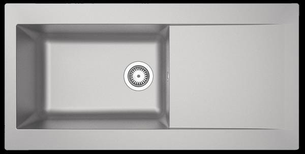 EVIER A ENC.EINNA 1C1E 100X50 PLAT ESEE100U31 MODERNA FRANCE