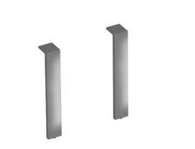PIEDS ALU X2  215X40X45 MEO   CHROME  ACKD021 BURGBAD  [ACKD021]