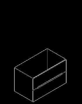 MEUBLE BENTO SS VASQ 80 2T            1791021 DECOTEC  [1791021]