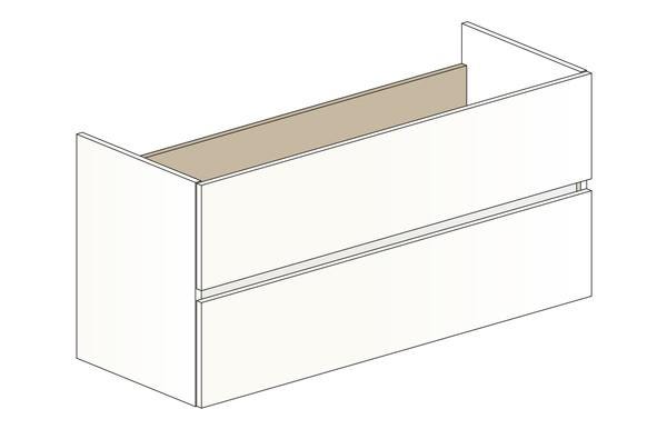 MEUBLE S/PLAN EAZY26 2T 120CM BLANC BR.RC0215