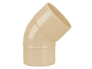COUDE GOUTTIERE 45.PVC MF SABLE 100   3025676 WAVIN  [3025676]