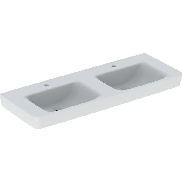 LAVABO DBLE RENOVA PLAN 130 CM 2 CU 501711001 GEBERIT  [501.711.00.1]
