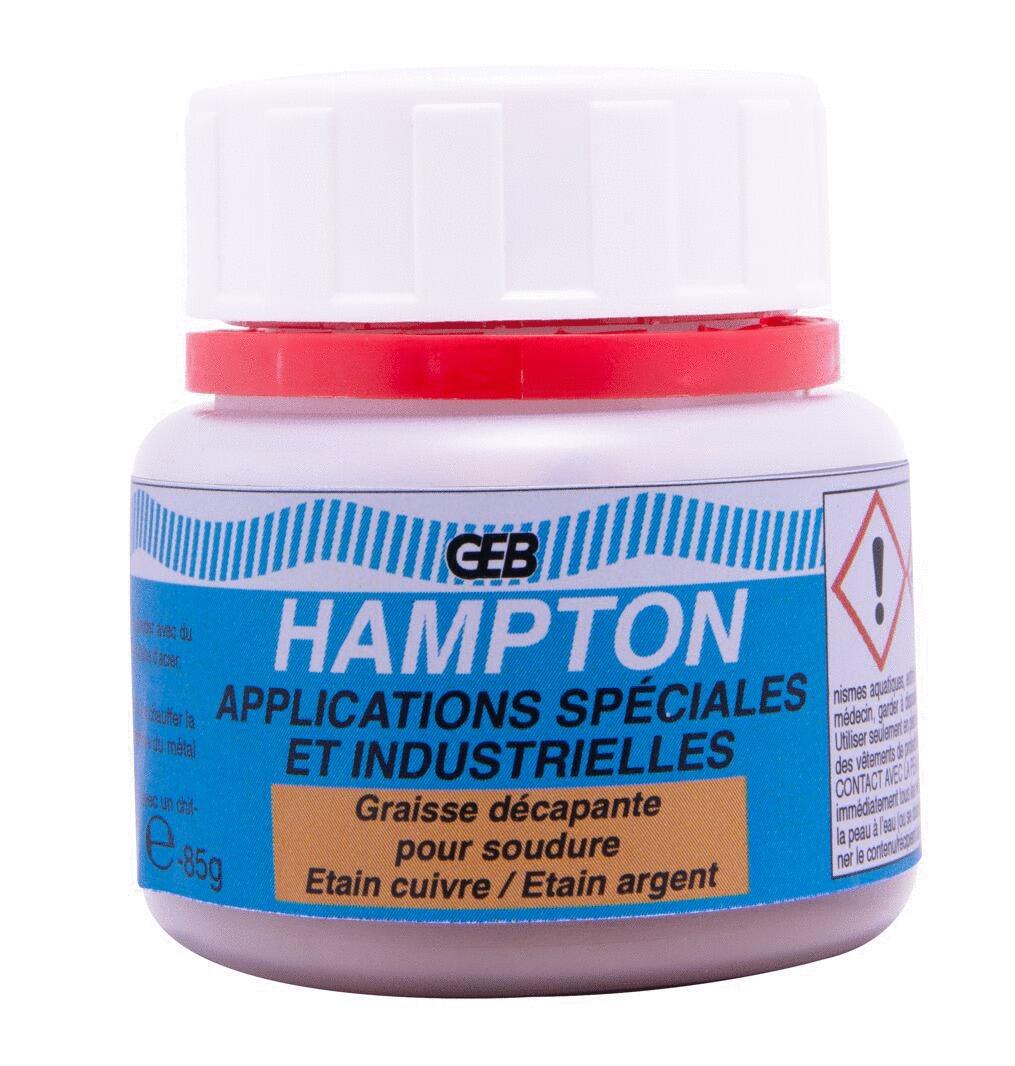 PRODUIT DE BRASAGE/SOUDAGE - HAMPTON - Graisse décapante pour soudure à l’étain / spécial soudures industrielles