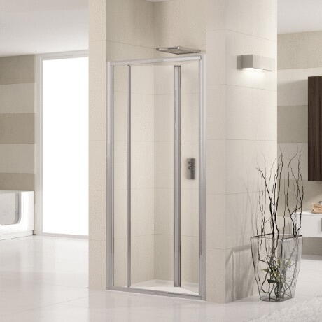 LUNES-S - Porte pliante - Hauteur 190 cm - Ep.du verre : 4 mm - Réversible