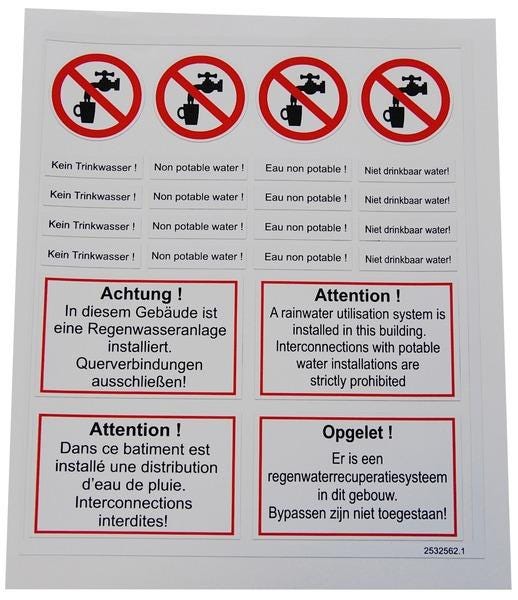 KIT AUTOCOLLANT EDP D/GB/F/NL         2518362 WILO FRANCE  [2518362]