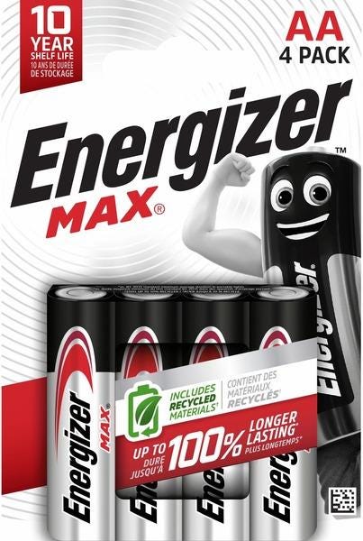 PILE ALC.MAX ENERGIZ.AA LR6 1.5V  -4- EMXLR6C ENERGIE D
