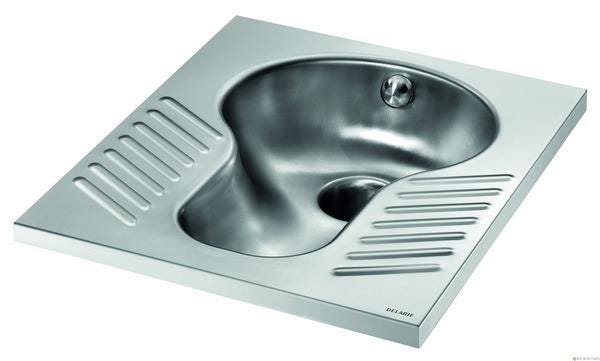 WC TURC SHA XS1 INOX/SAT A/SIPHON      113720 DELABIE G ET J  [113720]