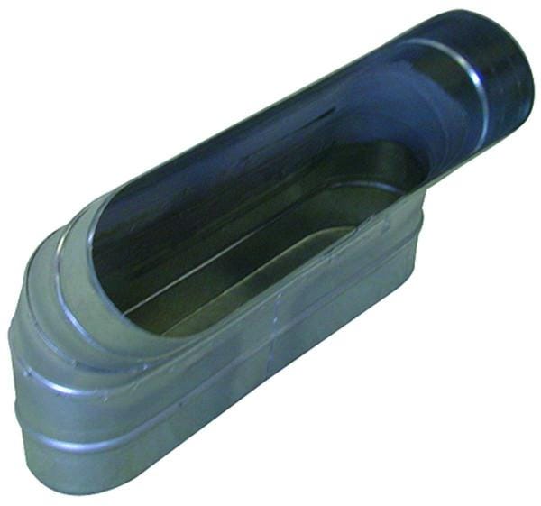 COUDE VERT.OBLONG GALVA 45 545X165   11063286 ALDES AERAULIQUE