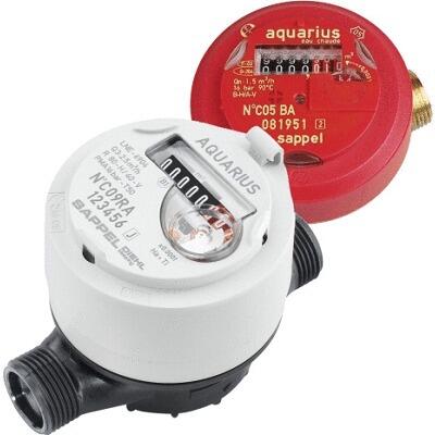 COMPTEUR D'EAU - Divisionnaire Aquarius - Compteur à jet unique
