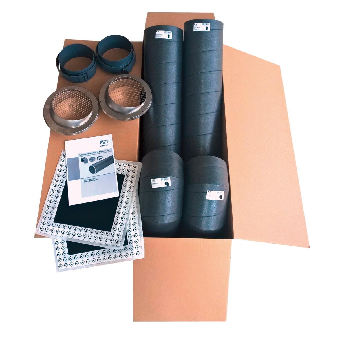 CONDUIT ET COUDE POUR CET - Kit de raccordement horizontal pour Chauffe-eau thermodynamique