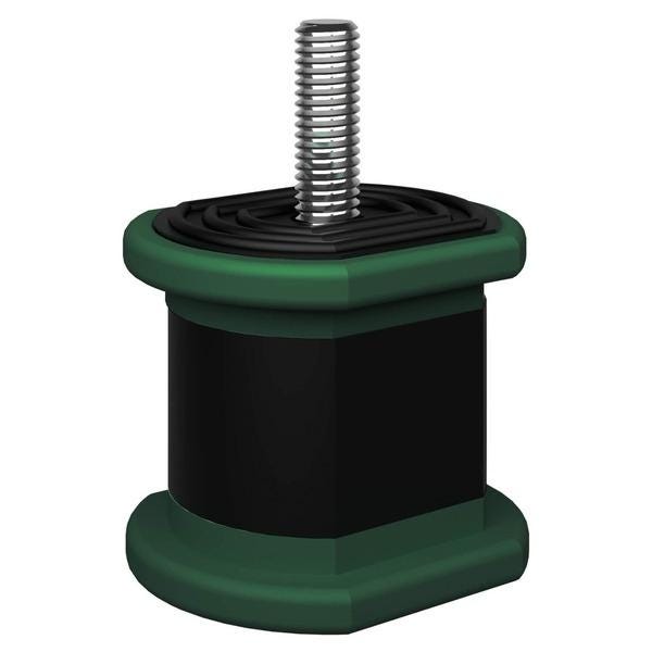AMORTISSEUR ANTI-VIBR.X4 VERT 100KG     B3371 ASPEN PUMPS FRANCE