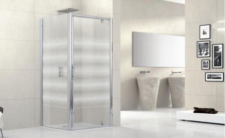LUNES-G - Porte pivotante - Hauteur 190 cm - Ep. du verre : 5 mm