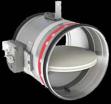 CLAPET COUPE-FEU 2 H CIRCU. D125       860829 S&P FRANCE SOLER & PALAU  [860829]