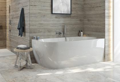 BAIGN.ASYM.DRTE GRETA MONO.180X80 L16GRA1880D LEDA  [L16GRA1880D]