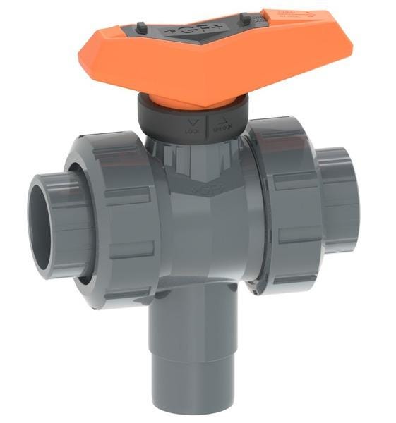 ROBINET BIL.543  PVC-U/FPM  20MM    161543412 FISCHER GEORG  [161543412]