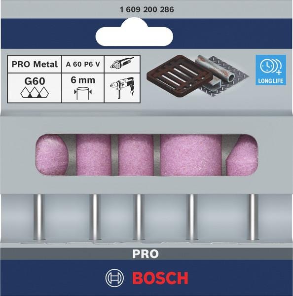 COFFRET DE 5 MEULES SUR TIGE PRO   1609200286 BOSCH ELECTROPORTATIF  [1609200286]