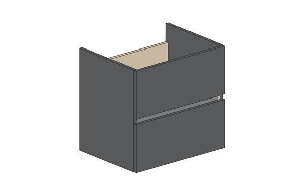 MEUBLE S/PLAN EAZY26 2T 60CM ANTHRAC.  RC0263