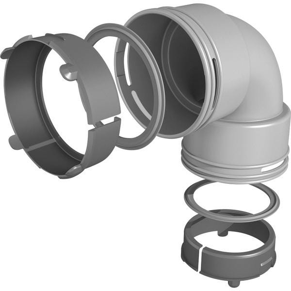 COUDE PEHD 90 D75                   COUPH075J AXELAIR  [COUPH075J]