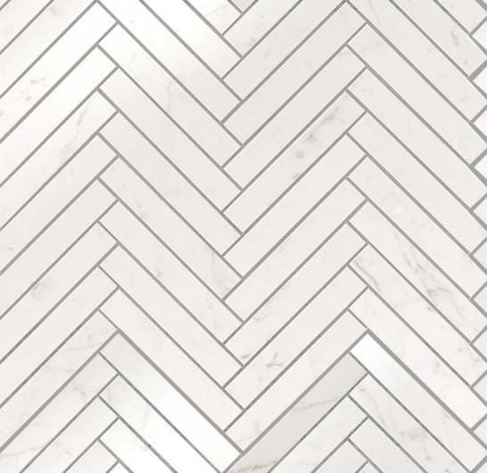 CAR. MARVEL CARRARA PURE HERRINGBONE WAL 9SHC