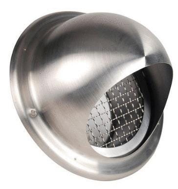 PRISE AIR FACADE INOX SPHE.D160 PAFI160