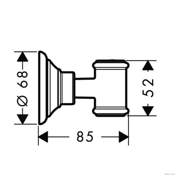 SUPPORT MUR. MONTREUX       CHR AXOR 16325000 HANSGROHE  [16325000]
