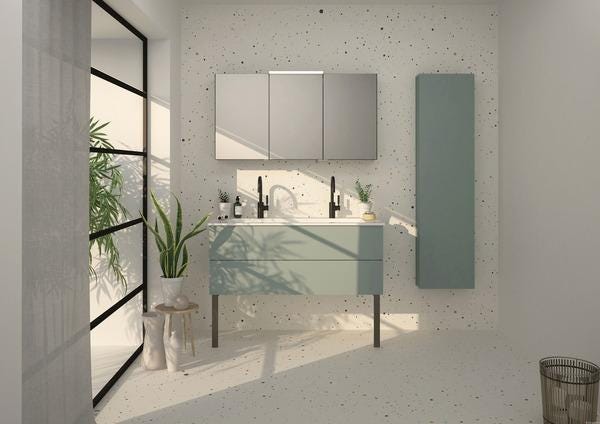 EXCLUSIVITES RICHARDSON PAR BURGBAD - Colonne coffre avec miroir vertical