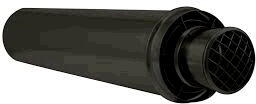 APOLLO PELLETS - Sortie de Toit cylindrique - Noir
