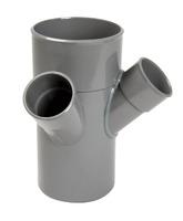 EMBRANCHEMENT EQ.MF 45 D100/050 GRIS     AT64 NICOLL  [AT64]