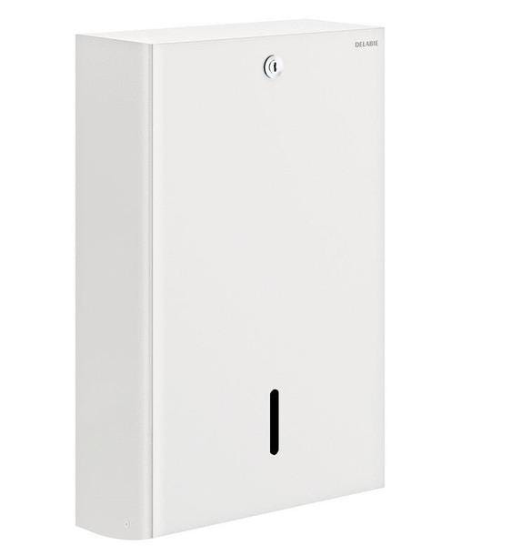 DISTRIBUTEUR ET RECEPTACLE POUR ESSUIE-MAINS - Distributeur d'essuie-mains mural