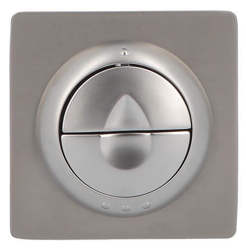BOUTON 2V CHROME VELOURS              0749143