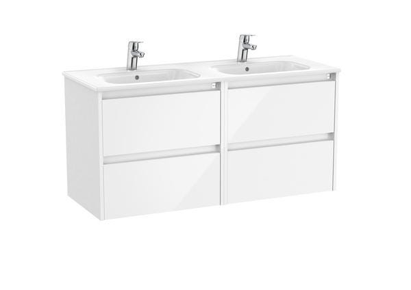 MEUBLE TENET UNIK 4TR 120CM BLC/BR A851891806