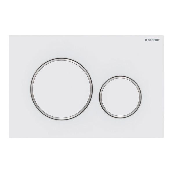 PLAQUE DECL.+BOUT. SIGMA20 BLC/M 115.882.JT.1 GEBERIT  [115.882.JT.1]