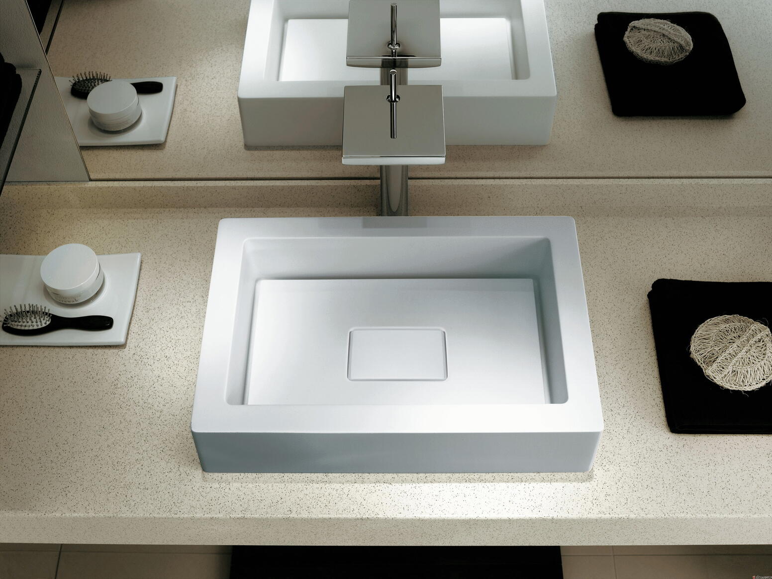 VARICOR® NAPOLI - Vasque rectangulaire à poser