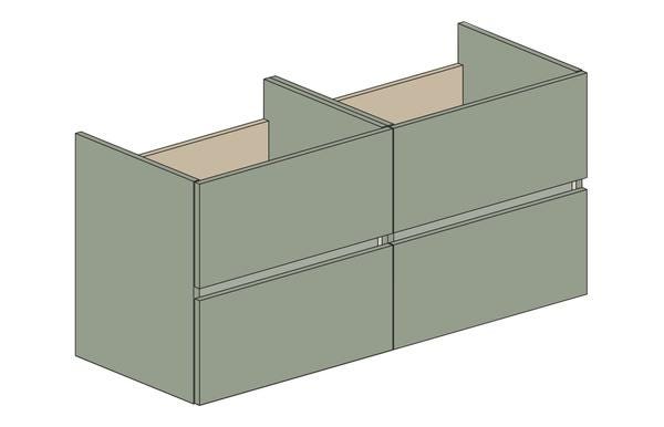 MEUBLE S/PLAN EAZY26 4T 120CM SAUGE       ENS