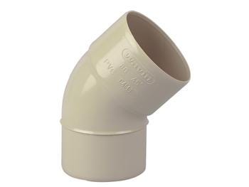 COUDE GOUTTIERE 45.PVC MF SABLE 80    3025904 WAVIN  [3025904]