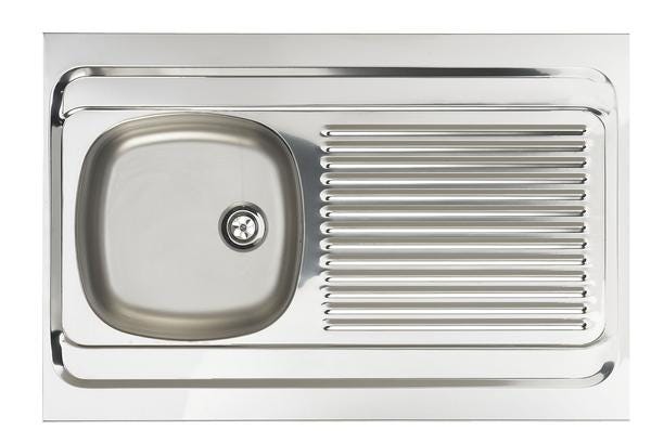 EVIER A POSER REVERSIBLE - LAVELLI - Inox lisse 18/10