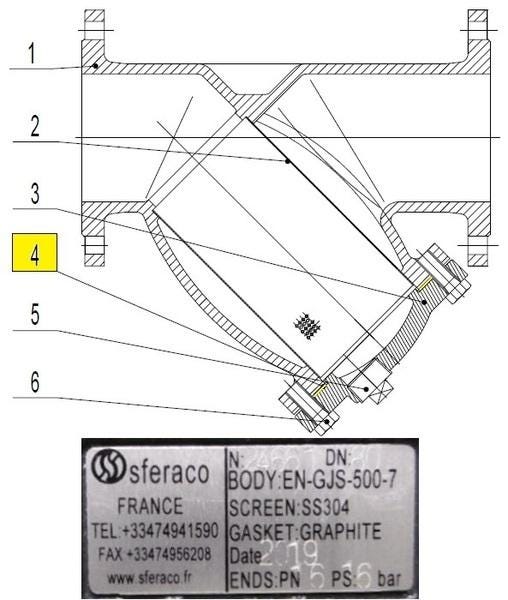 JOINT CHAP.220Y NM DN150 163X184      9803065 SFERACO  [9803065]