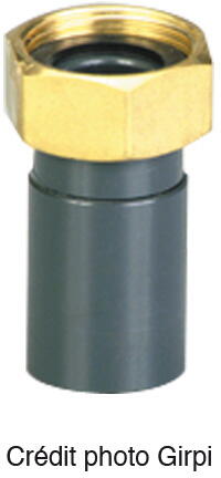 UNION A VISSER / A COLLER PVC-U K62 - FF - Mixte métal
