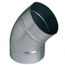 CONDUIT CIRCULAIRE RIGIDE - CD coude 45° Spiraclim - Galva