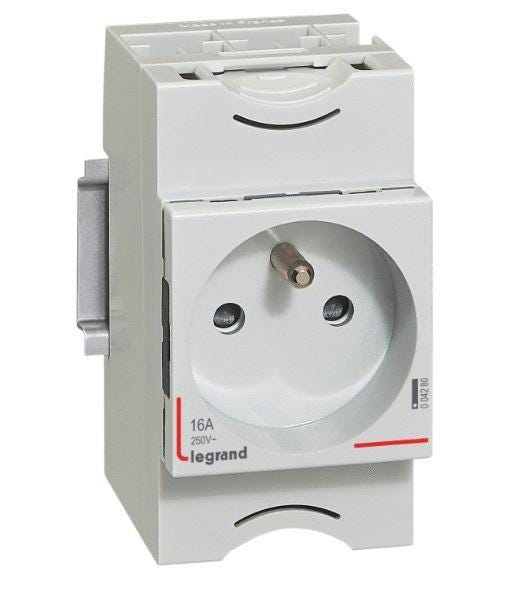 COMMANDE MODULAIRE - Prise modulaire 2P+T 10A à 16A 250V