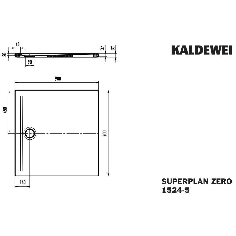 SUPERPLAN - Receveur zéro ressaut extra-plat, à encastrer ou à poser, acier