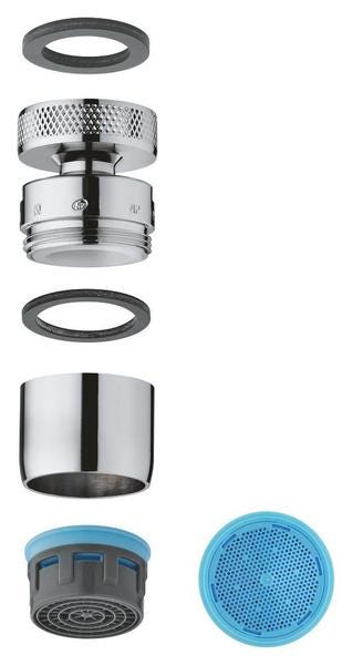 MOUSSEUR A ROTULE CHROME - PIECES DETACHEES R GROHE  [13925000]