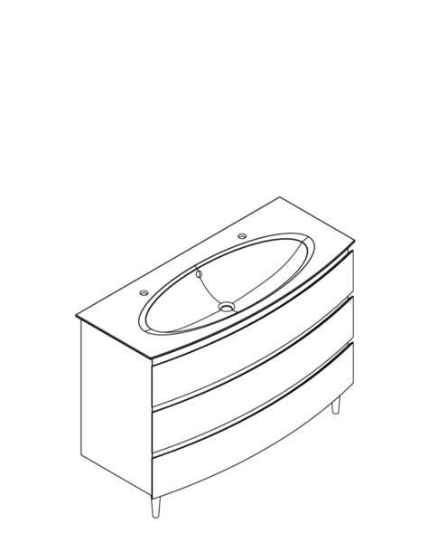 MEUBLE S/V BEL-AMI 2TR L125 3TR LAQUE 1820371 DECOTEC  [1820371]