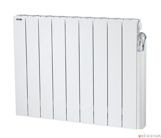 TAIGA - TAQ - Evolution - Radiateur électrique à fluide hydractif - Tubes plats verticaux avec angles arrondis - Fonte d'aluminium