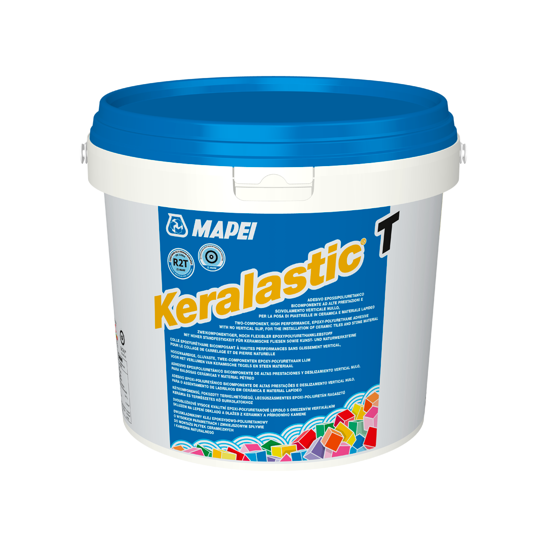 KERALASTIC T - Colle polyuréthane bi-composant pour la pose du carrelage et de la pierre