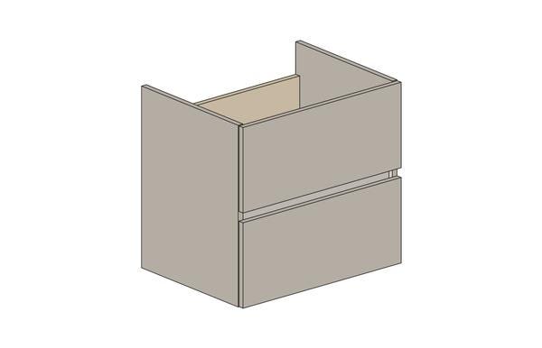 MEUBLE S/PLAN EAZY26 2T 60CM GRIS CL.  RC0233