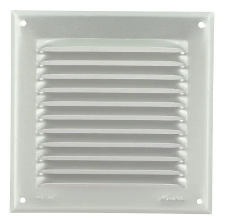 GRILLE D'AERATION A VISSER - En aluminium gris - Persiennes - Avec moustiquaire