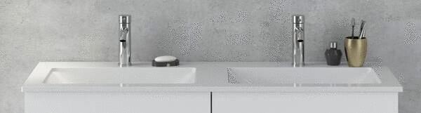 EXCLUSIVITES RICHARDSON PAR BURGBAD - Plan de toilette double vasques